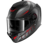 Casco Integrale Shark Spartan Gt Pro Carbon Mekarium Carbon Antracite Rosso Opaco S