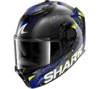 Casco Integrale Shark Spartan Gt Pro Carbon Speed-Vib Carbon Antracite Blu Lucido S