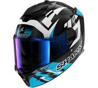 Casco Integrale Shark Spartan Gt Pro Carbon Zarco Track Racer Carbon Bianco Blu S