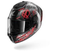 SHARK Casco Integrale SPARTAN RS Carbon Shiever – Carbonio Rosso/Nero Taglia XL