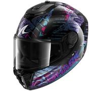 Casco Integrale Shark Spartan Rs Reptaia Nero Blu Glitterato S
