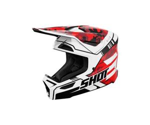 Casco integrale shot furious per adulti rosso brillante
