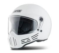 Casco Integrale Simpson M30 Tinta Unita BiancoL Bianco
