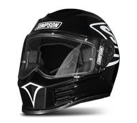Casco Integrale Simpson Speed 12 O'Clock NeroS Nero