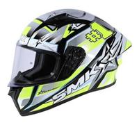 SMK Stellar Sport #Uno, casco integrale XL male Nero/Grigio/Giallo Fluo