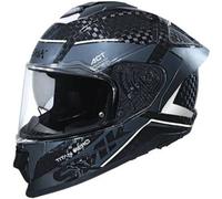 SMK Titan Carbon Nero 06 Casco, grigio/bianco, Taglia S (55)