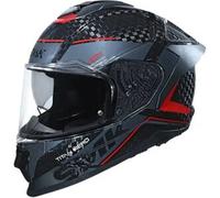 SMK Titan Carbon Nero 06 Casco, grigio-argento, taglia 2XL per maschi