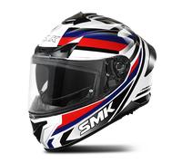SMK Typhoon Freeride, casco integrale XS male Bianco/Nero/Blu/Rosso
