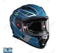 Casco Integrale Speedx Blu Teal XL Per Pilota Royal Enfield AEs