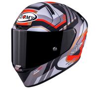 Casco Integrale Suomy SR-GP EVO Infrared Matt Grey/Red/Black Taglia:L