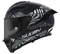 Suomy Stellar 2 Molten Casco, nero-grigio, taglia M per maschi