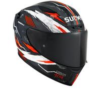 Suomy Track-1 404, casco integrale M male Opaco Grigio Scuro/Rosso/Bianco