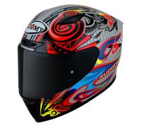 Suomy Track-1 Flying, casco integrale XXL male Rosso/Grigio Chiaro/Blu/Giallo
