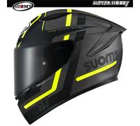 Suomy Track-1 Ninety Seven, casco integrale L male Opaco Nero/Giallo Fluo