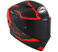 Suomy Track-1 Reaction, casco integrale XS male Opaco Nero/Rosso