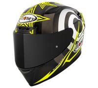 Suomy TX-Pro Neil Hodgson Replica Casco, nero-bianco-giallo, taglia XS per maschi