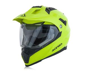 Casco integrale touring Acerbis Flip Fs-606 Lucido Giallo Fluo XS