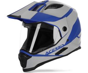 Casco integrale touring Acerbis REACTIVE GRAFFIX in fibra Grigio Blu S