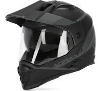 Casco integrale touring Acerbis REACTIVE GRAFFIX in fibra Nero opaco Grigio