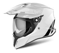 Casco integrale touring Airoh Commander Color in fibra bianco lucido M