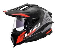 Casco Integrale Touring Ls2 Mx701 Explorer Hexa Nero Rosso Grigio Opaco XL
