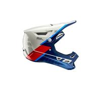 100% Casco integrale AirCraft Trigger 100 – composito aeronautico – Bianco/Blu/Rosso XL