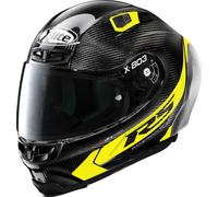 Casco integrale X-Lite X-803 RS Ultra Carbon HOT LAP in fibra Nero Carbon Giallo M