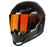 Casco Integrali Moto Con Visiera Caschi Integrale Retrò Approvato DOTECE Elmetto Integrato Molteplici Aperture Ventilazione Casco Cross E Off-Road Adatto A Tutte Le Stagioni M,L:59-60CM