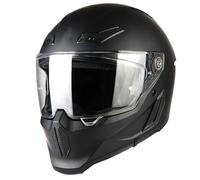 Casco Integrali Moto Con Visiera Caschi Integrale Retrò Approvato DOTECE Elmetto Integrato Molteplici Aperture Ventilazione Casco Cross E Off-Road Adatto A Tutte Le Stagioni B,L:59-60CM