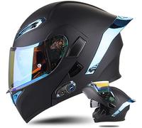 Casco Integrato Apribile Con Interfono Bluetooth - Modulare Per Uomo e Donna Con Doppia Visiera - Integrale Crash Omologato ECE