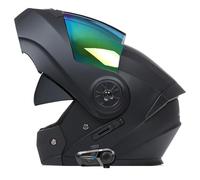 Casco Integrato Moto Modulare Bluetooth Approvato DOTECE Caschi Integrale Apribili E Modulari Con Doppia Visiera Elmetto Integrali Apribile Casco Integrali Cross E Off-Road Z-5,L:59-60CM