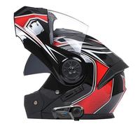 Casco Integrato Moto Modulare Bluetooth Approvato DOTECE Caschi Integrale Apribili E Modulari Con Doppia Visiera Elmetto Integrali Apribile Casco Integrali Cross E Off-Road H,L:59-60CM