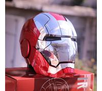 Casco Iron Man Mk5 Maschera indossabile con controllo elettrico ad attivazione vocale 1:1 Apertura automatica Chiusura Modello Figura Giocattolo per adulti Regalo