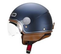 CASCO JET 191V PIX VINTAGE BLU ARGENTO SATINATO SAGOMATA | CGM | NUOVO - MotoCha
