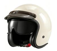 Casco jet 3/4 aperto per moto, ideale per cruiser, scooter e ciclomotori, adatto a uomini e donne nel traffico cittadino, omologato ECE 22.06. 10,XL=61-62CM
