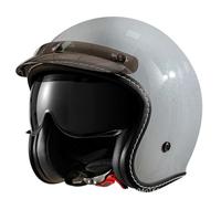 Casco jet 3/4 aperto per moto, ideale per cruiser, scooter e ciclomotori, adatto a uomini e donne nel traffico cittadino, omologato ECE 22.06. 8,M=57-58CM