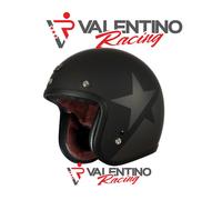 CASCO JET 3 BOTTONI ORIGINE PRIMO STAR TITANIUM BLACK MATT TG XL 61 cm