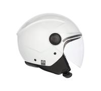 Casco Jet Acer rezza Moto Scooter Bianco Con Visiera Omologato ECE 2206