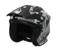 Acerbis Aria Camo, casco aperto XS male Opaco Nero/Grigio/Grigio Chiaro