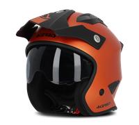 Acerbis Aria Metallic, casco jet XS male Arancione Opaco