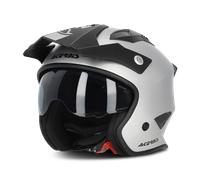 Acerbis Aria Metallic Casco Jet, argento, taglia XL