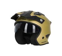 CASCO JET ACERBIS ARIA METALLIC ORO MATT TRIAL FRONTINO +VISIERINO PARASOLE