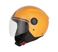 Casco Jet Acerbis Brezza Moto Scooter Giallo Con Visiera Omologato ECE 2206