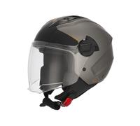 Acerbis Levante Logo Casco a reazione, nero opaco/antracite/bronzo, Taglia L (59/60)