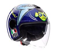 Casco Jet AGV Eteres E2206 Rossi Misano 2015 Taglia XS S M L XL