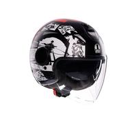 Casco Jet AGV ETERES History Matt Black/White/Red Taglia:XXL