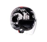 Casco Jet AGV ETERES History Matt Black/White/Red Taglia:L