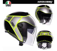 Agv Irides Davao E2206 Open Face Helmet Nero,Grigio M
