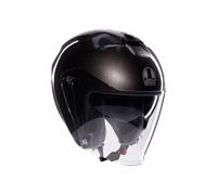 AGV - IRIDES E2206, Casco Moto JetUnisex, Casco Moto Open Face con Visiera Antigraffio e Protezione UV, Asfalto Grey, M