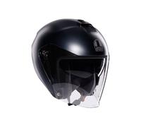 AGV - IRIDES E2206, Casco Moto JetUnisex, Casco Moto Open Face con Visiera Antigraffio e Protezione UV, Matt Ardesia Grey, XL